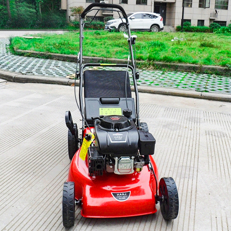 农用田园管理割草机汽油大马力手推式割草机51cm宽幅草坪修剪机