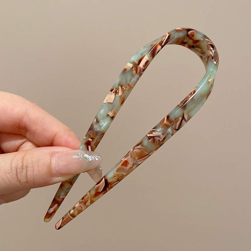 Antiguo estilo u flange pearl clip de cabello de mujer paso a paso mariposa clip de cabello de alta sensación cheongsam adorno de cabello artefacto de cabello