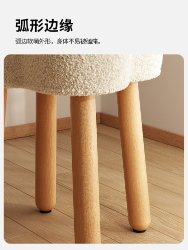 Light luxury makeup stool for girls' bedroom that can be stored ins internet celebrity makeup chair simple manicure chair dressing table stool