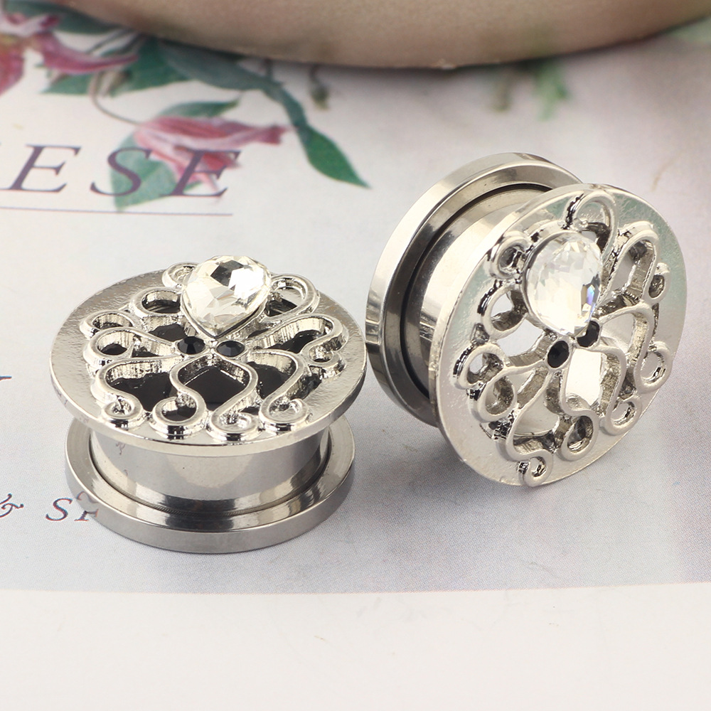 Stainless Steel Octopus Ear Expander Plug - 16mm Geometric Ear Gauges for Stretched Lobes detail image 8