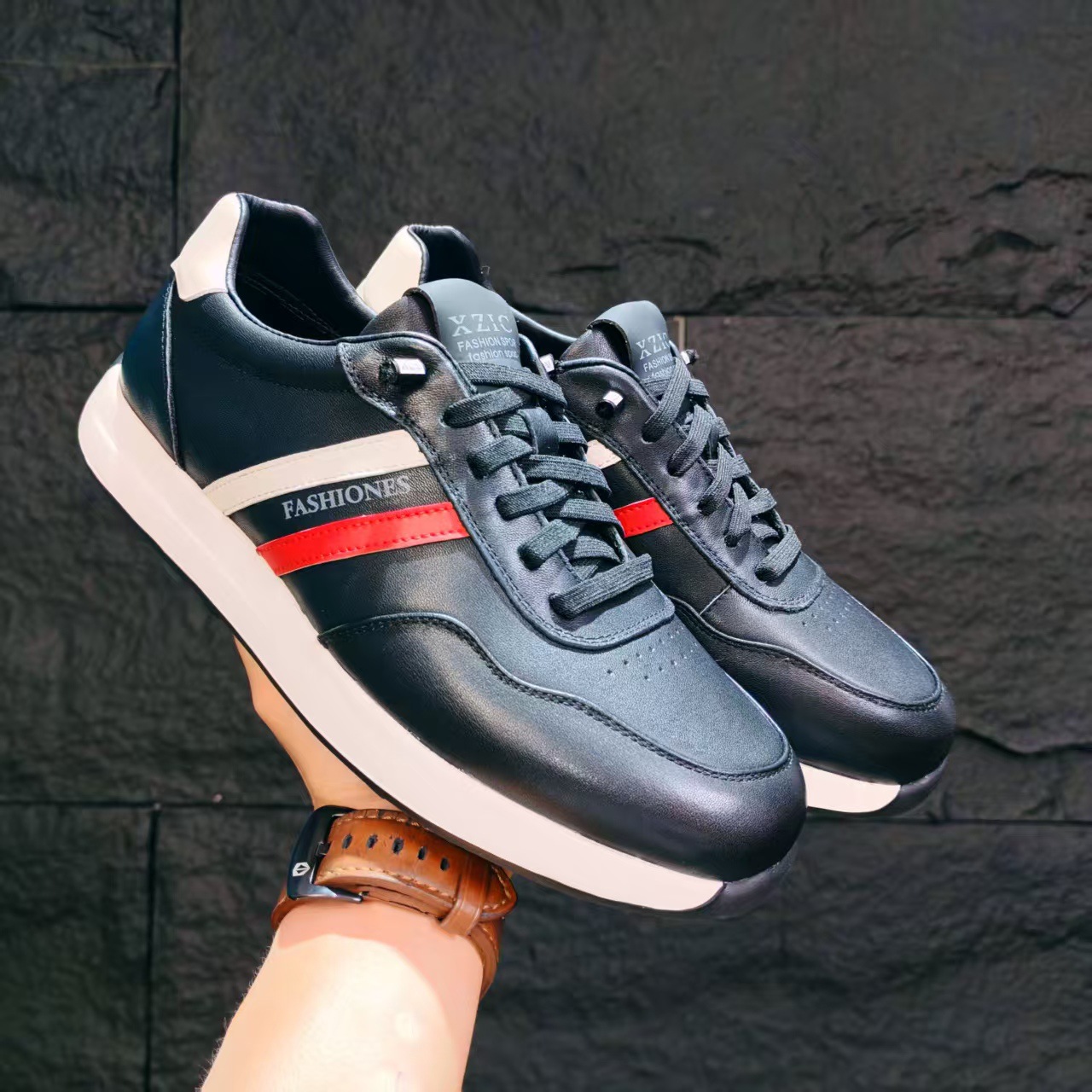 [Cuero de vaca] cuero de negocios deportivos de ocio versátiles, fondo grueso transpirable, cuatro estaciones cómodas y simples.