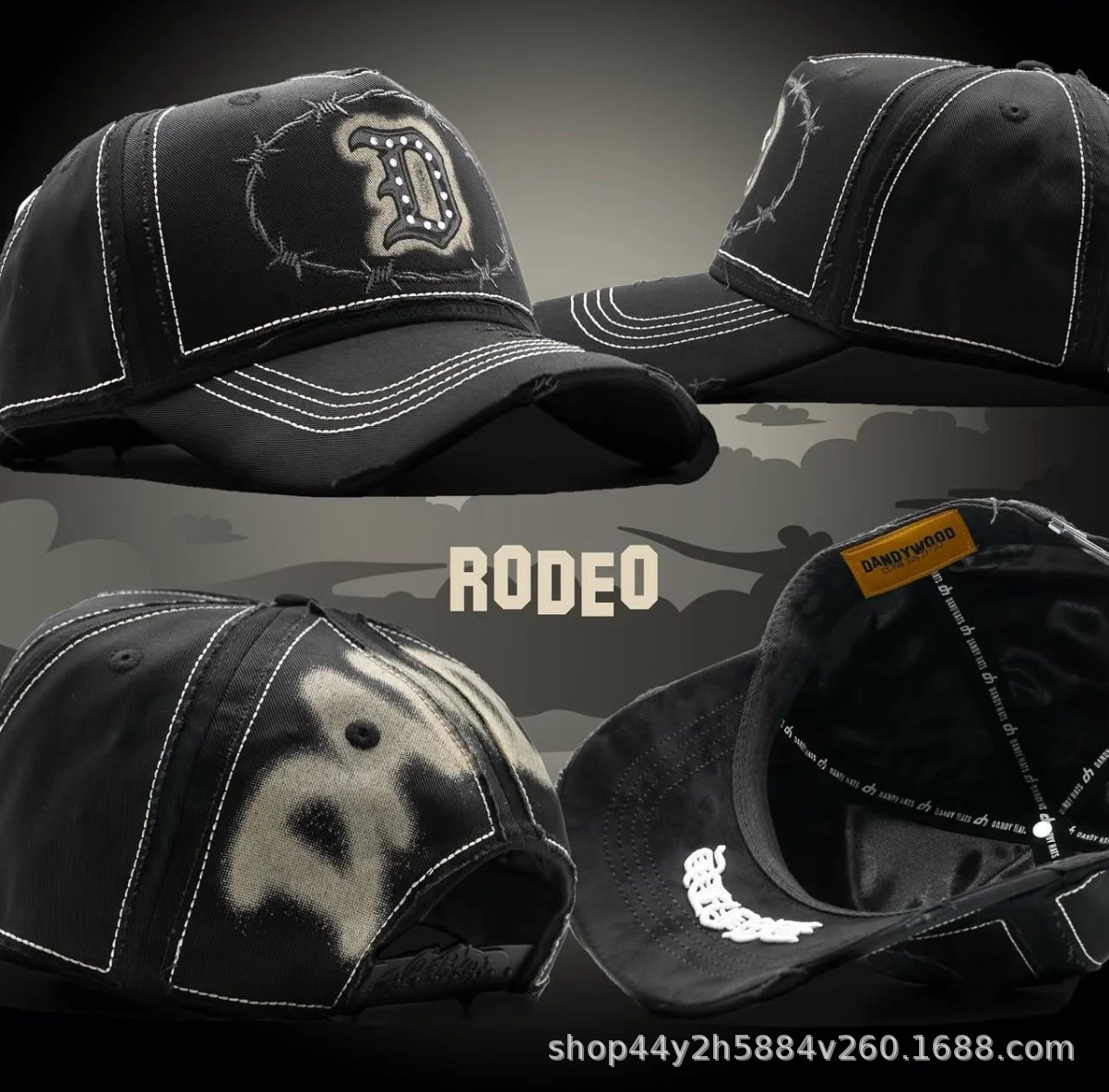 Mayorista transfronterizo marca de moda americana tendencia europea y americana DANDY HATS gorra gorra de béisbol gorra ajustable hip hop gorra