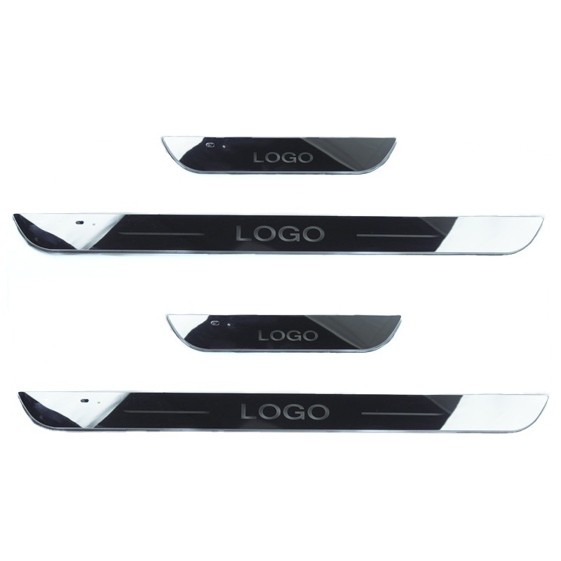 Aplicable a Geely Xingrui modificado puerta luminosa alféizar LED streamer pedal de bienvenida con luz puerta decoración tira brillante