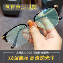 色盲色弱近视眼镜升级红绿灯纠正色盲色弱眼镜双面镀膜色盲眼镜男