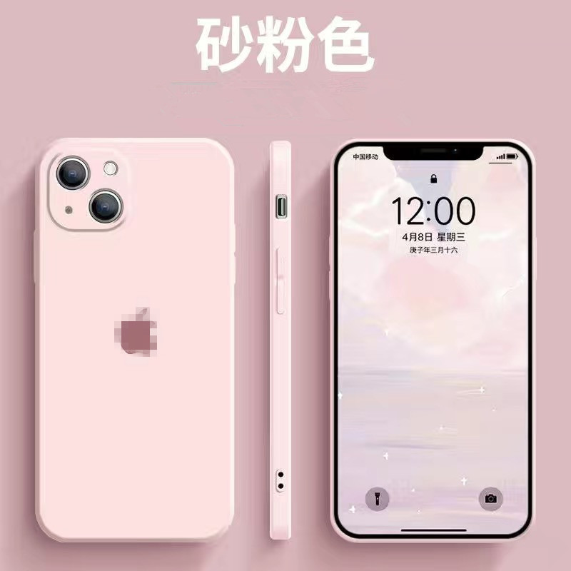 Funda de silicona líquida para teléfono Apple 17, compatible con iPhone 16PRO, borde suave, cobertura total, funda protectora para 15Promax