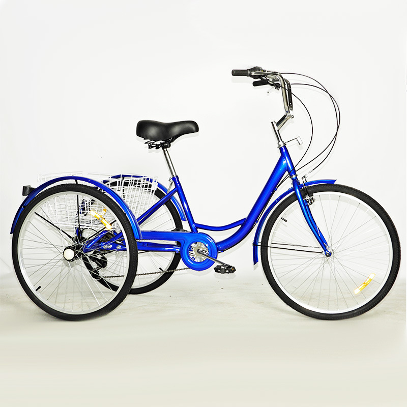 Elderly People's Leisure Tricycle Bicycle Adult Tricycle Pick-Up and Drop-Off Children's Pedal New Small Wholesale