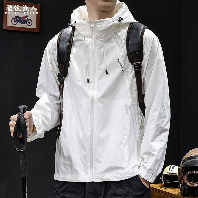 Sun Protection Clothing for Men 2026 New Summer Quick-Drying Ice Silk Clothing High-End Outdoor Fishing Breathable Three-Proof Jacket Large Size