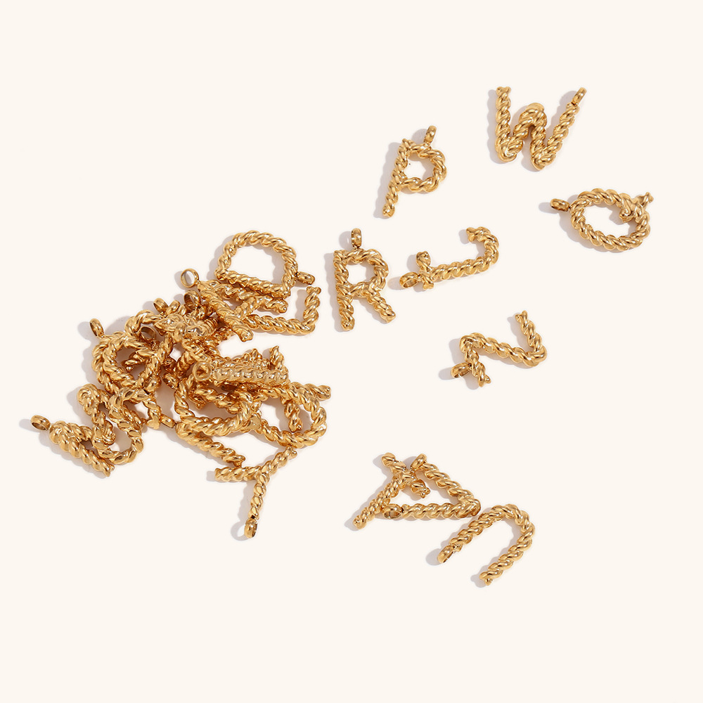 2g Weight 0.03µm-0.05µm Gold Plating Thickness PVD Coated Gold Plating Process Pendant Jewelry Making Type 18K Real Gold Plated Plating Material 1 Piece Quantity 304 Stainless Steel Material Letter Pattern Simple Style Style Waterproof Non Tarnish, Plating Craft 1 Piece Stainless Steel PVD Coated Real Gold Plated Letter Pendant DIY Jewelry Accessories 2