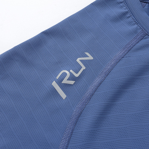 New Ice Silk Short Sleeve T-Shirt for Summer Sports Casual Running Fitness Quick-Dry Breathable Men's Elastic Top 8369