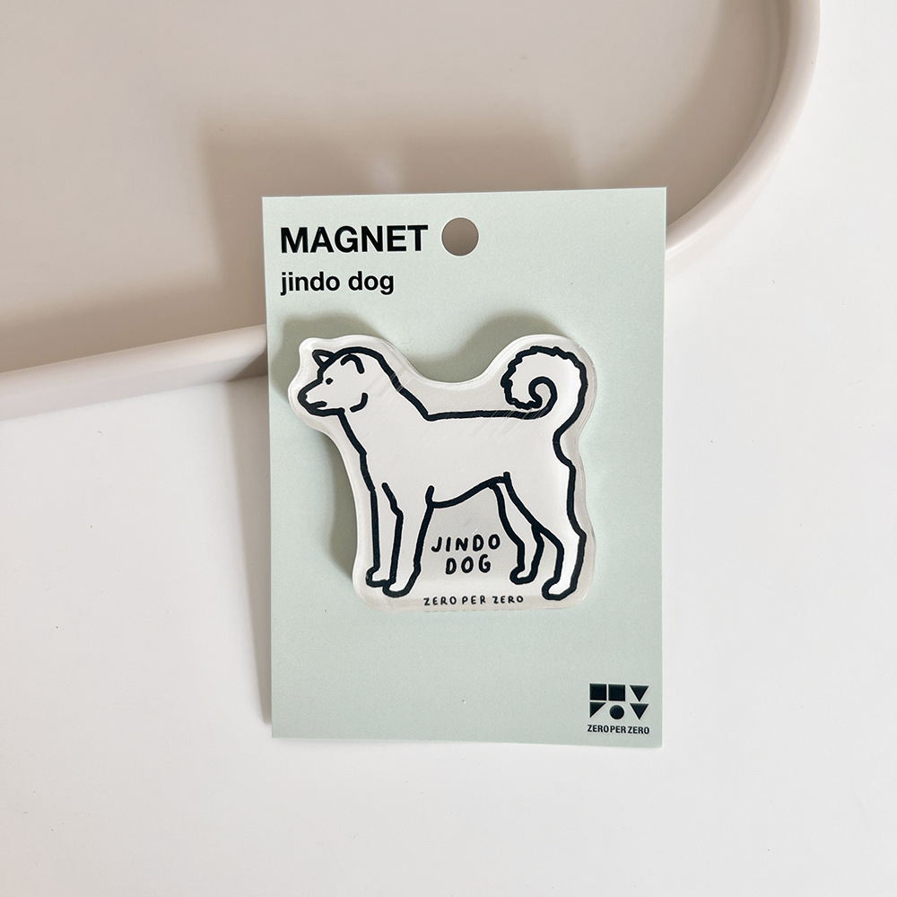 Corea del Sur zeroperzero familia ilustración de padres e hijos pegatinas de refrigerador acrílico imán magnético pegatinas de fotos