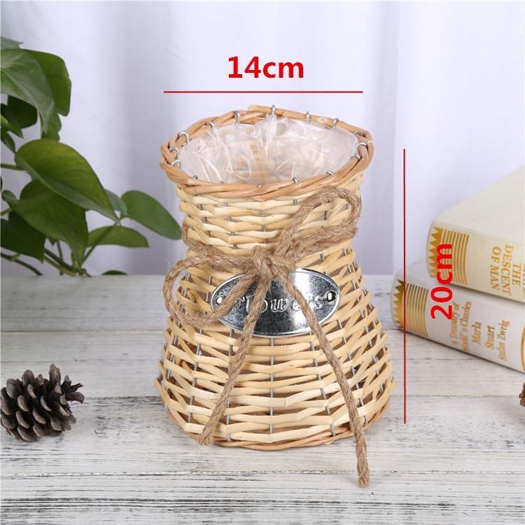 Jarrón de trompeta - beige