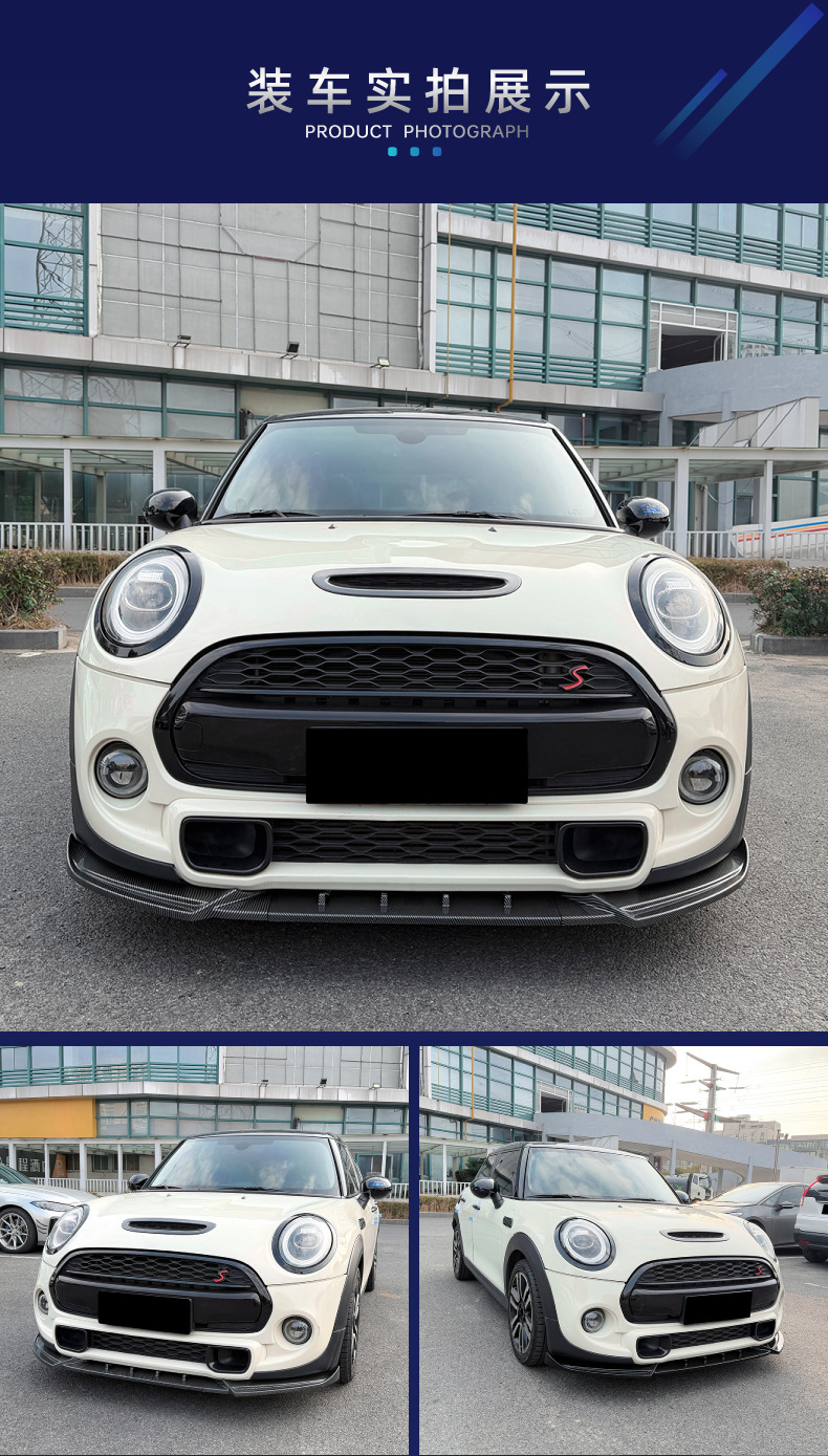 Suitable for Mini Cooper S JCW F55 F56 F57 early 2014-2021 front lip corner modification parts