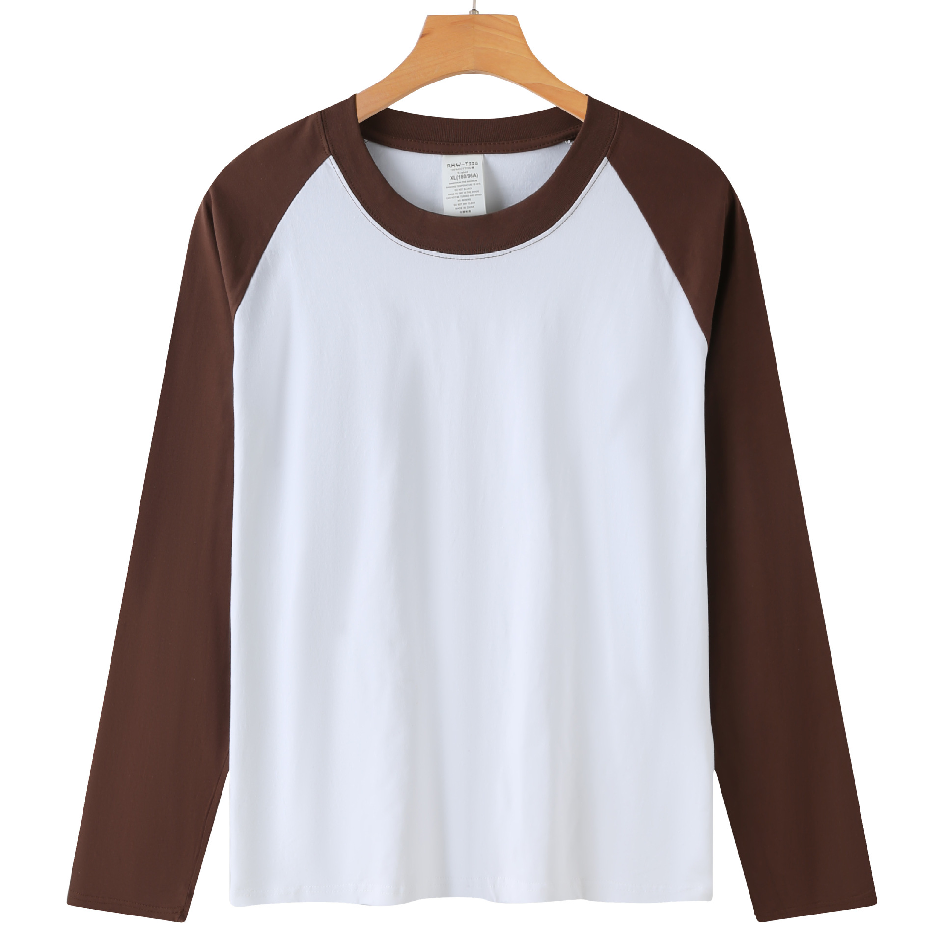 220g long sleeve coffee white