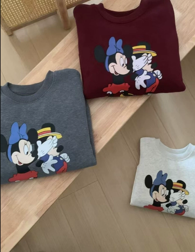 Quality warm warm sweatshirt, cartoon long-sleeve, oversize