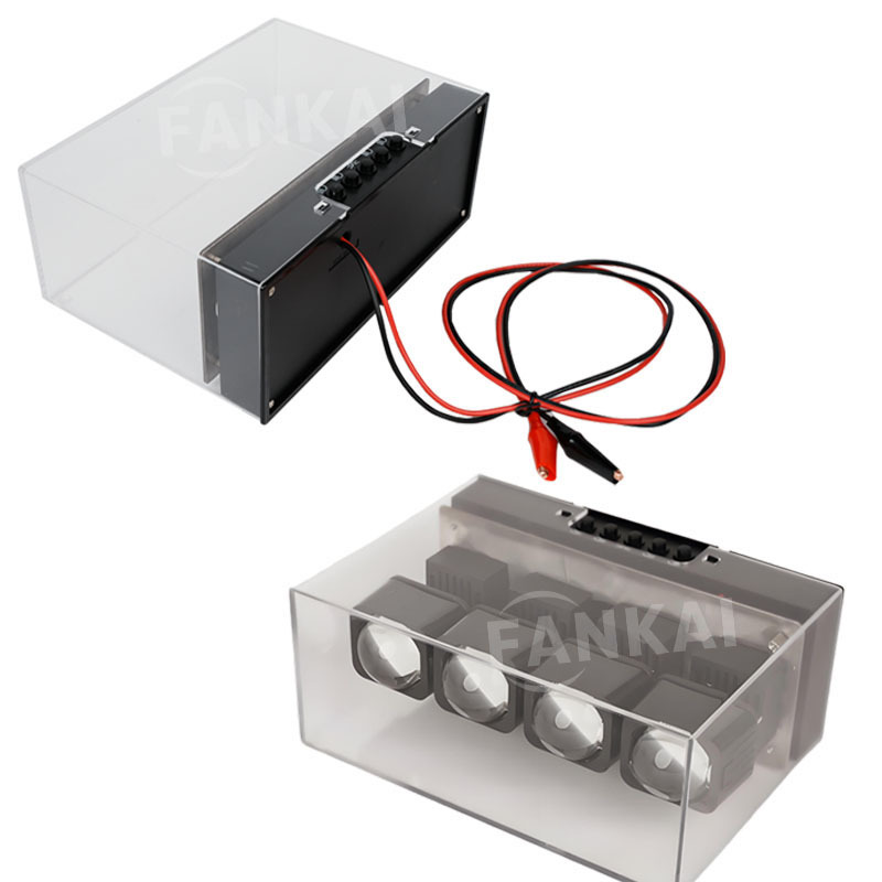 faro de automóvil lámpara de automóvil modificación LED doble luz lente caja de exhibición caja de prueba totalmente integrada batería recargable marco de exhibición