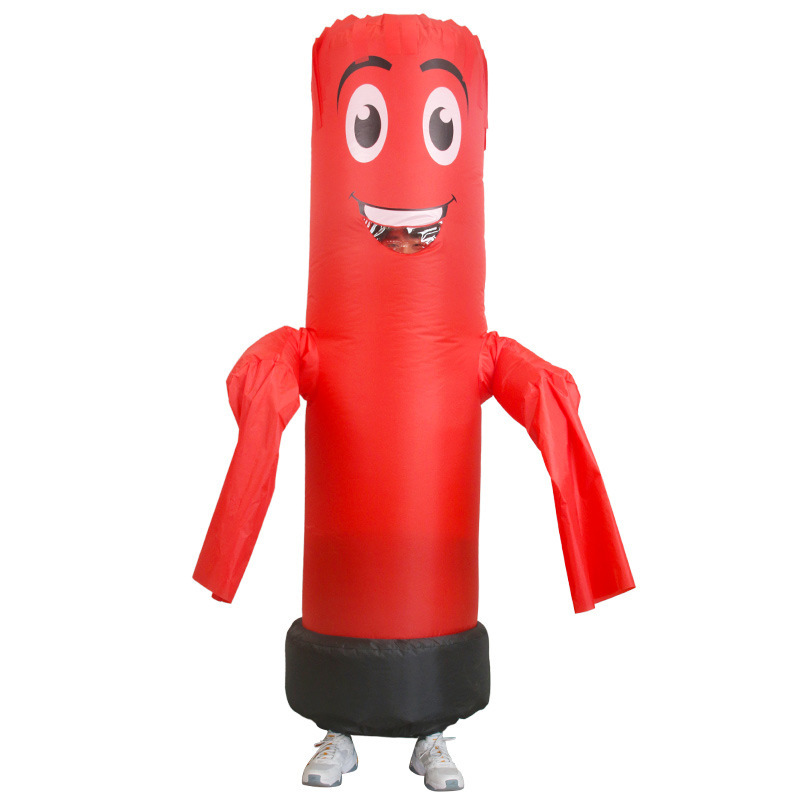 Bailarín sonriente rojo