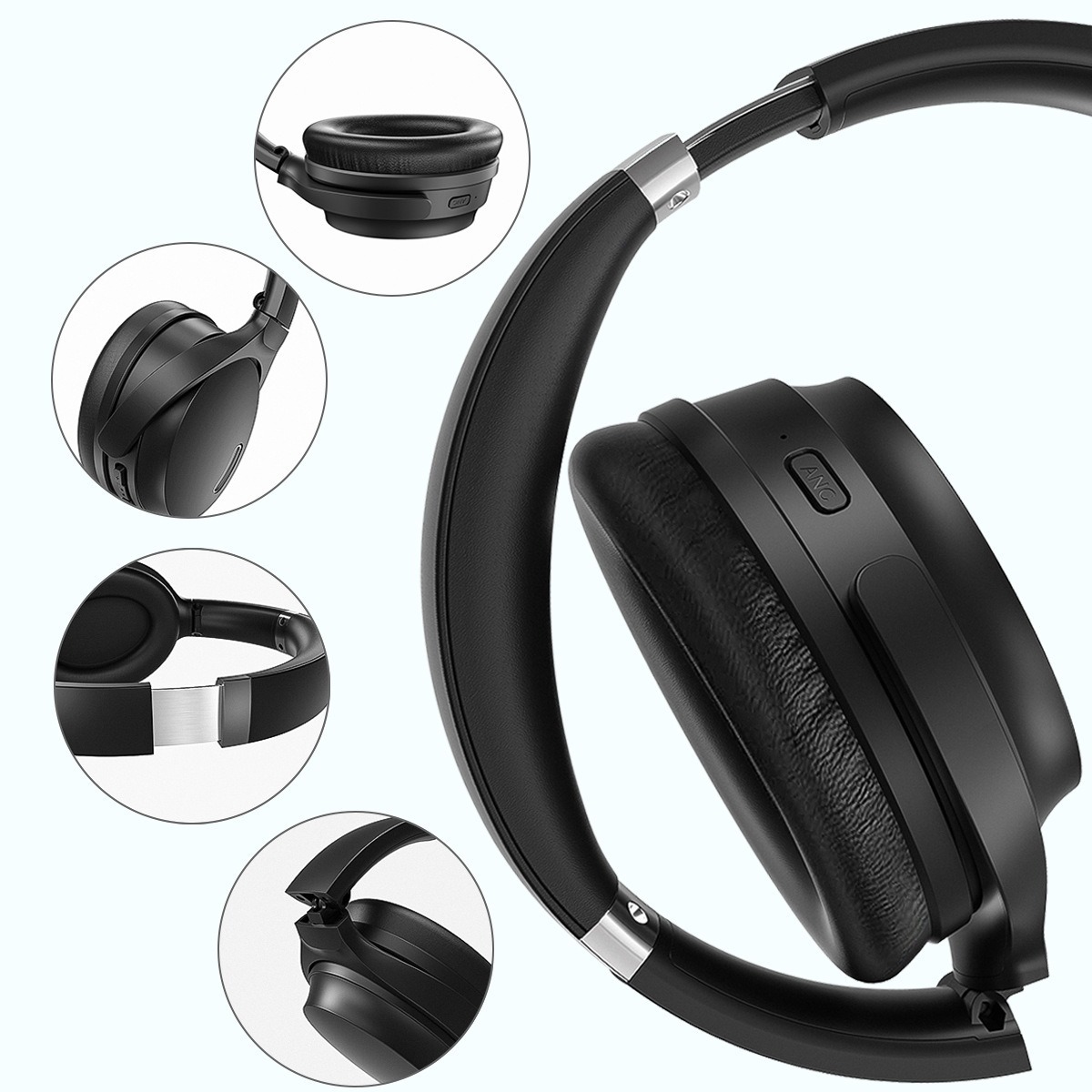 HROEENOI Headphones, Amazon, bluetooth