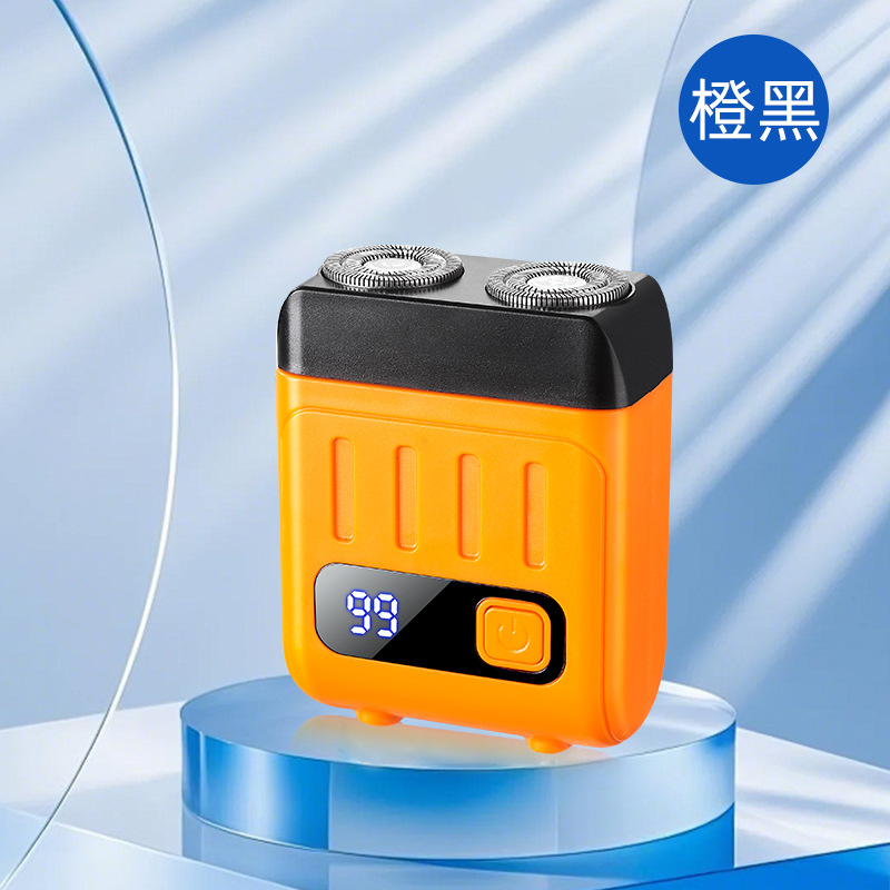 SQ6006 nueva mini afeitadora eléctrica de doble cabezal, afeitadora flotante portátil, interfaz de TYPE-C recargable