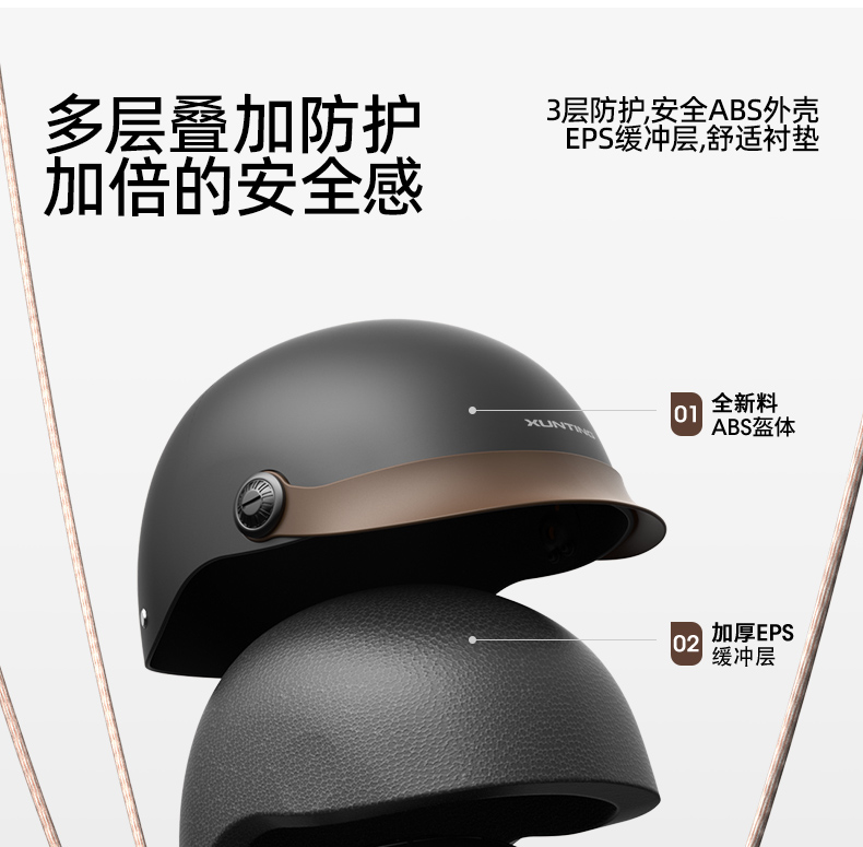 3C certified electric vehicle helmet men's and women's universal electric motorcycle retro half helmet sun protection