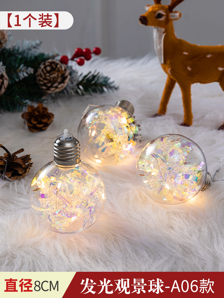 Bola pintada de Navidad Bola de perlas macaron galvanoplastia Bola brillante pintada Bola de forma especial colgante árbol de Navidad bola decorativa