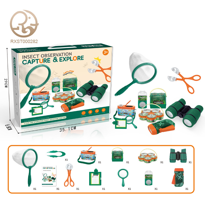 Amazonas niños al aire libre aventura juguetes insectos Temu telescopio chaleco insecto ciencia y educación experimento lupa
