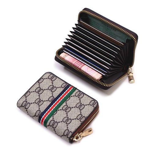Loss leader clearance new zipper card holder for women's driver's license leather card case for men short card holder mini wallet wholesale