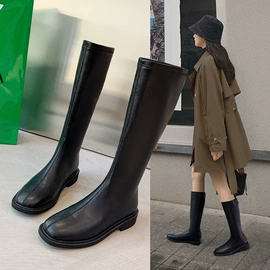 乐福鞋;女式休闲单鞋;女式皮靴