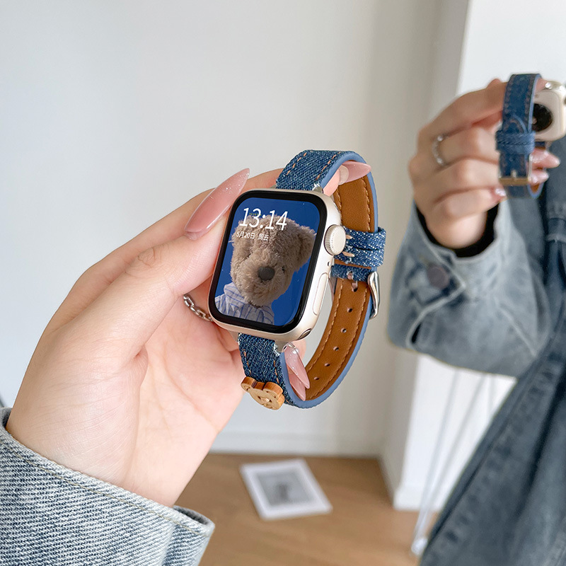 For iwatchs10 strap girls se new s9 apple watch s8/s7s65 watch strap s8 women's cute