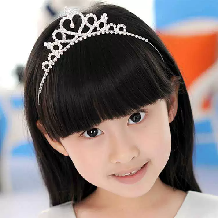 Производители напрямую поставляют модный обруч новая детская принцесса милая девушка выступает с алмазной короной короной стразы
