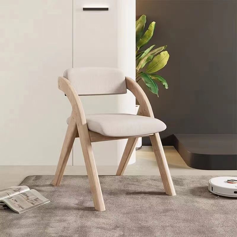 우드 컬러 프레임 + 오프화이트 천
