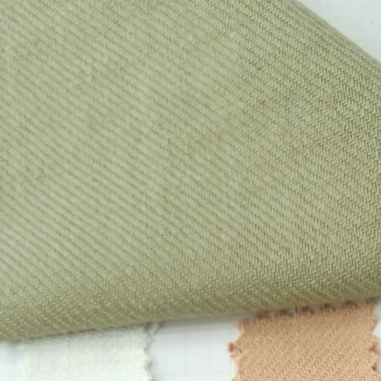 M-528 现货亚麻斜纹砂洗面料250克