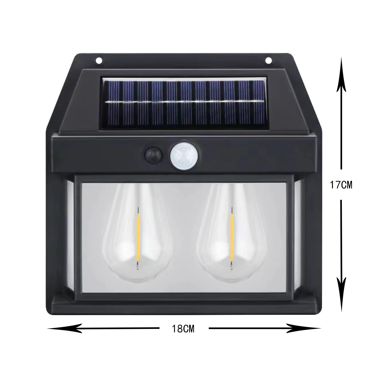 [더블 램프] 블랙 텅스텐 와이어 벽 램프
