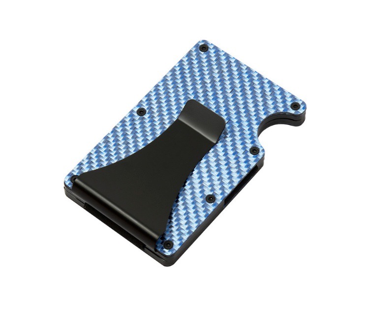 Titular de la tarjeta multifunción de los hombres caja de tarjeta de aluminio de metal anti-magnético antirrobo RFID tarjeta de crédito billetera titular de la tarjeta de belleza