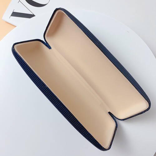 Square glasses case reading glasses iron box wholesale anti-pressure glasses case flip metal flat glasses case