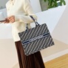 Brand capacious shoulder bag, handheld trend one-shoulder bag, internet celebrity, western style, Korean style