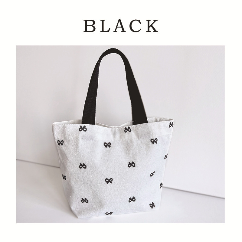 With bow, black, double-sided, print