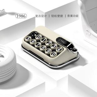 Temporary parking number mobile phone card fragrance retro typewriter creative personality car accessories decoration