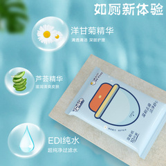 濕廁紙10片便攜裝小包濕手紙廁巾嬰兒寶寶擦屁股女性私處護理濕巾