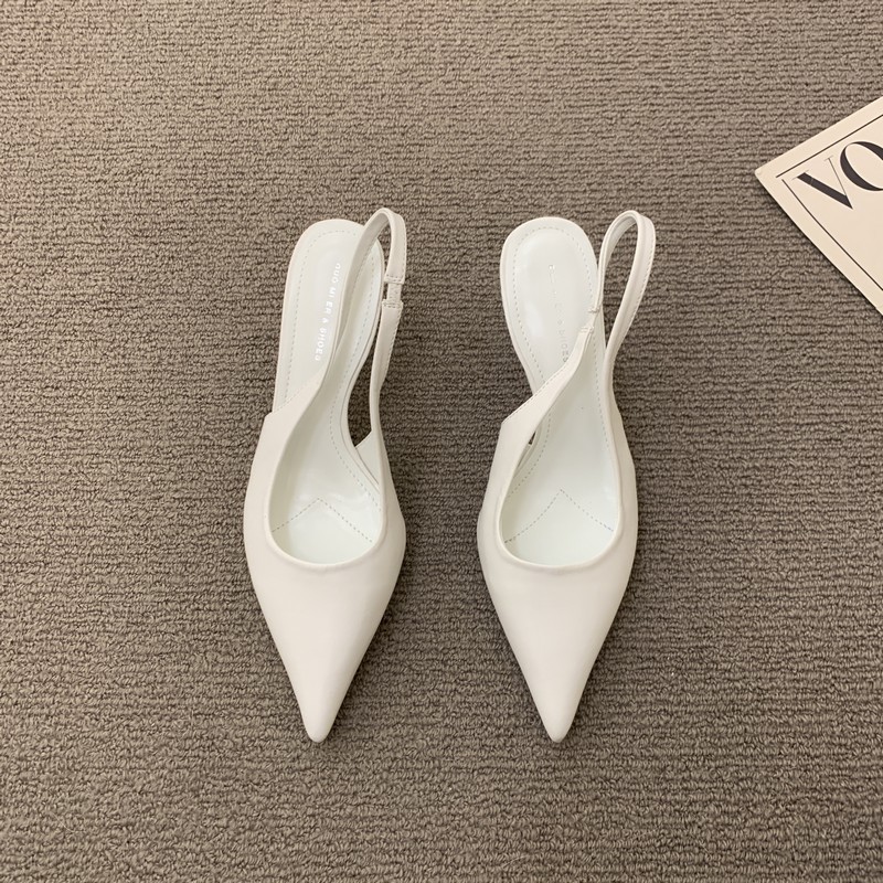 Design Sense Niche Women S Spring New Pointed After Empty Bao Head Sandals Femininity High Heel Shoes_vogvips.com