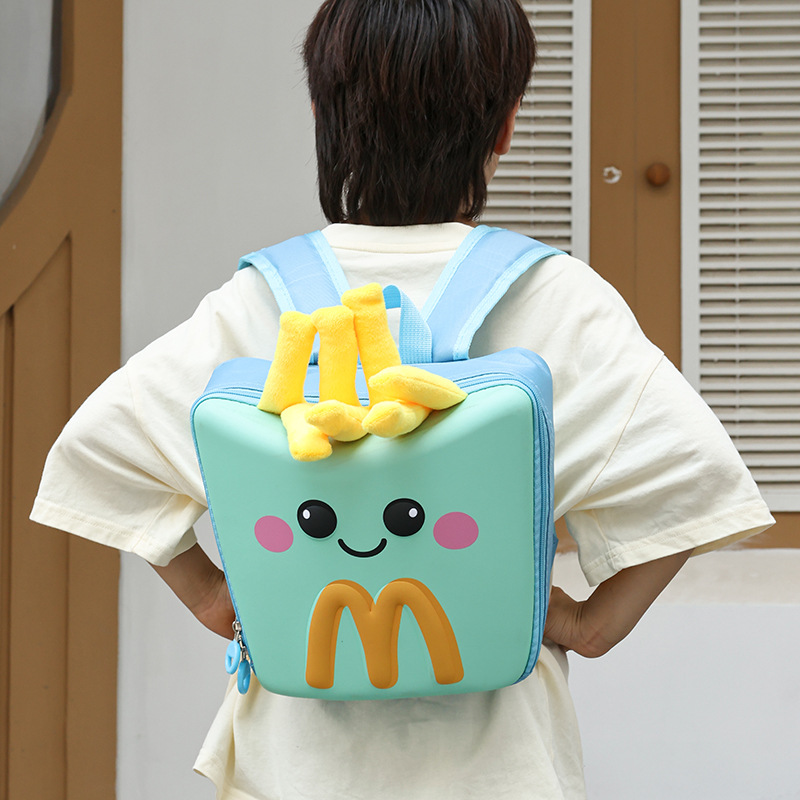 Caricatura encantadora mochila portátil de huevo para niños y niñas, jardín de infantes, mochila infantil impresa de aire extranjero, mochila infantil, moda