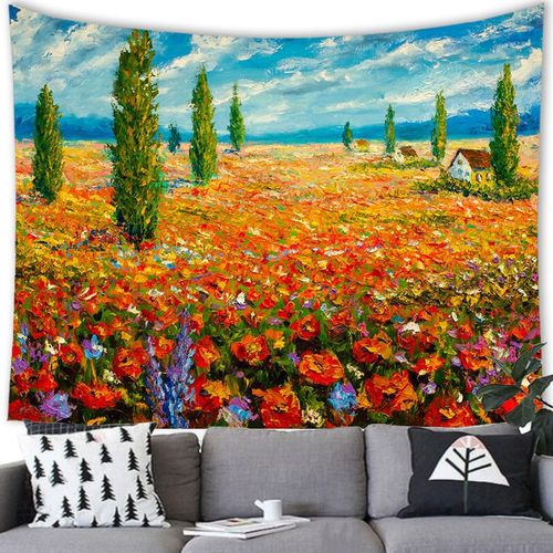 Peach skin super soft material tapestry, custom pattern tapestry and hanging paintings produced according to drawings