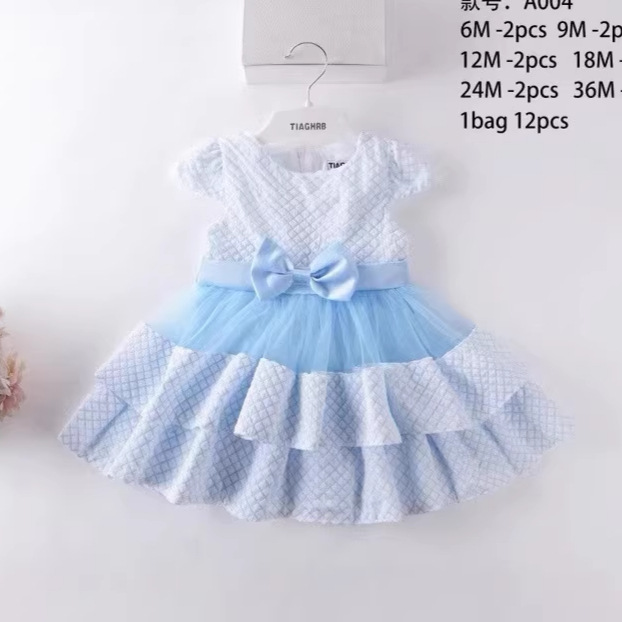 Vestido de Princesa con Mariposa para Bebé de Algodón con Lazo image 5