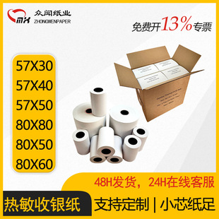 Thermal Cash Register Paper Customized Supermarket Receipt Printing Paper Kitchen Catering Takeaway Order Receipt Paper Customized Calling Paper