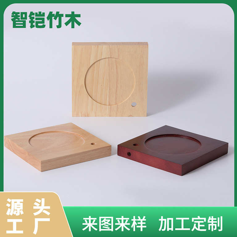 ワックスランプの木の台座の四角形のワックスランプの実木の台座の香のランプの木の台座の四角形の木製の台座|undefined