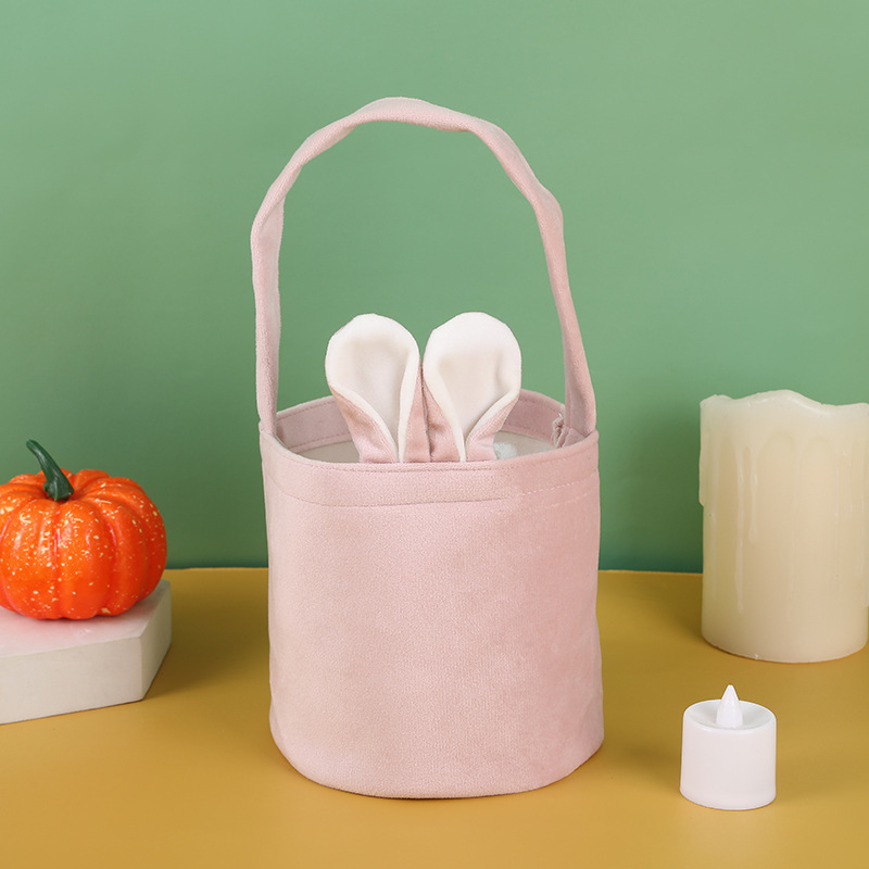 Ventas transfronterizas de conejo de Pascua bolsa de mano orejas de conejo cesta de fiesta caja de regalo embalaje caja de huevos bolsa de dulces