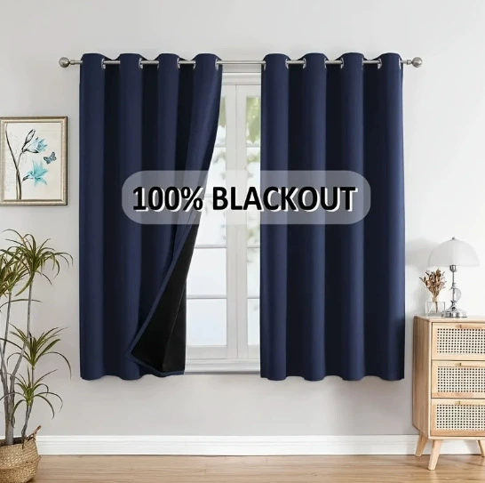 Плотные blackout-занавеси Chun Yafang с покрытием и теплоизоляционные занавеси Blackout