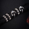 5pcs Bohemia Knuckle Rings For Women Tiny Crystal Star Moon