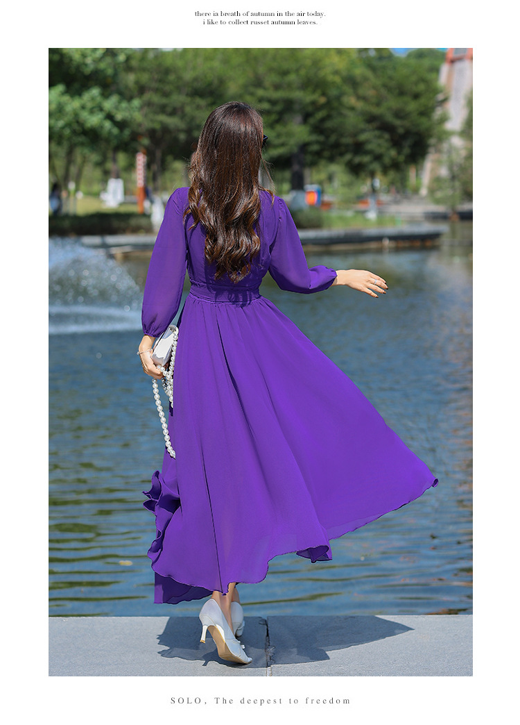 F6828 620K VÁY ĐẦM LIỀN THÂN DÁNG DÀI NỮ SHETDT MÙA HÈ PHỤC CỔ CỔ ĐIỂN THỜI TRANG NỮ ĐỒ ĐI BIỂN VÁY MAXIVẢI VOAN G02 SẢN PHẨM MỚI
