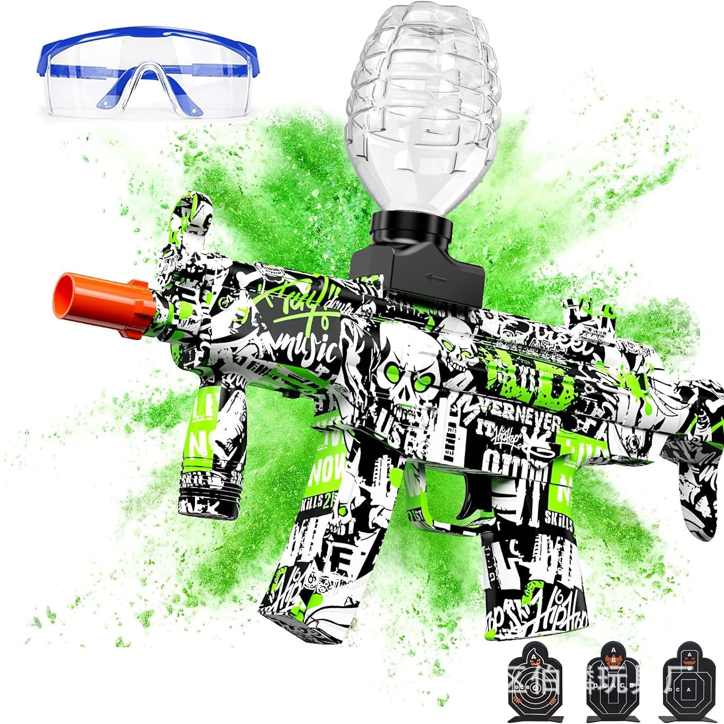 Transfronterizos para MP5K pistola de bala de gel pistola eléctrica de bala de bala de gel bola de juguete para niños regalos