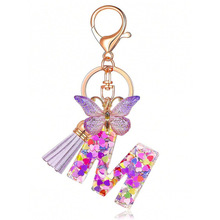 I 73942 Heart tassel keychain ��������ŮԿ�׿ۿ羳����ͨ